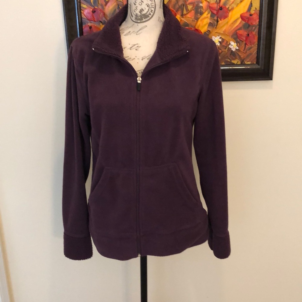 aspire fleece women's jacket purple size M
